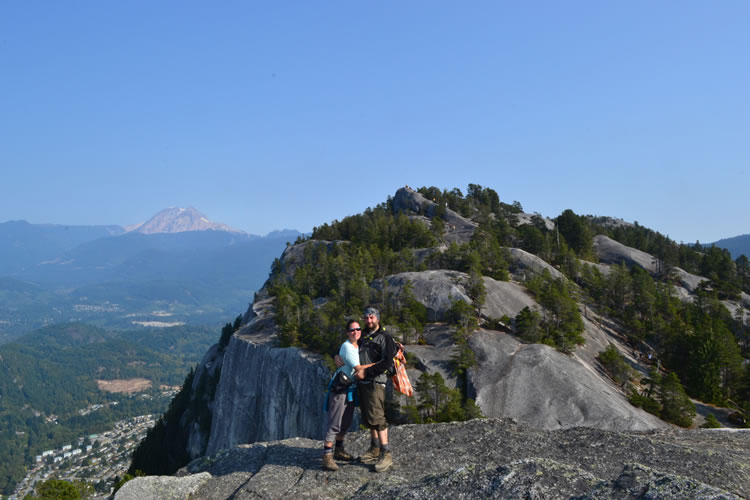 En la cima 1 de Stawamus Chief