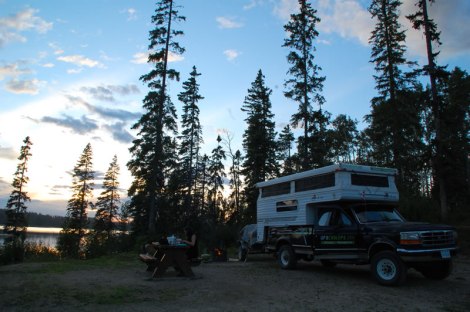 Acampando "por ahí" en BC.