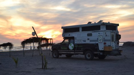 Nuestro camping en San Blas