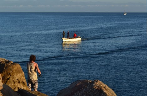 Vic en uno de sus intentos de pesca
