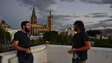 Parrillando en la azotea