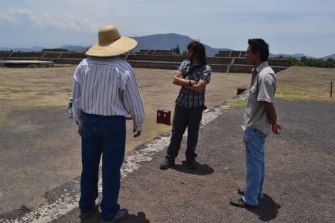Con nuestro guía y su aprendiz