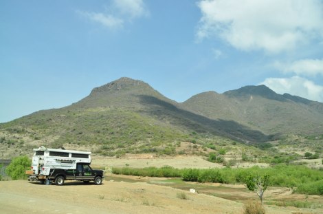 Nuestro lugar de camping en Teotitlán del Valle