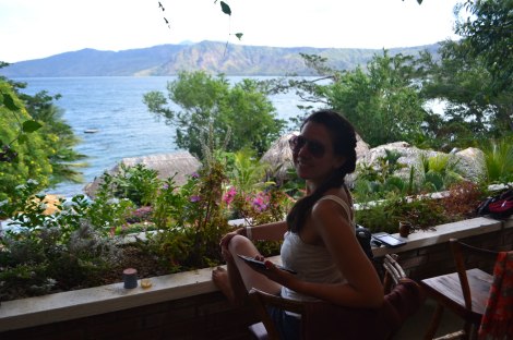 Nos sentamos a leer con la tremenda vista