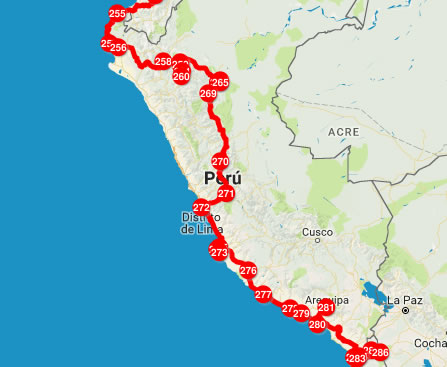 Nuestra ruta por Perú