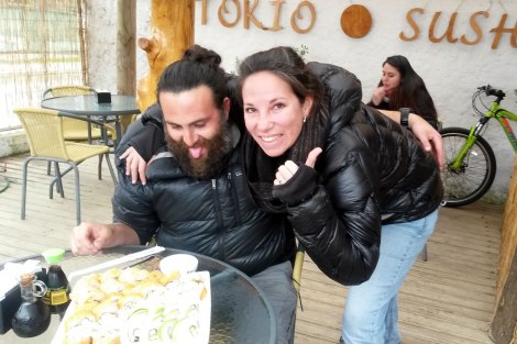 Qué bueno que estaba el sushi!!!!