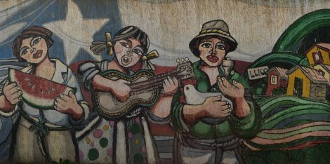 Nos encantó este mural de Llico